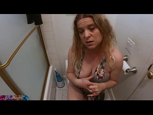Stepmom catches stepson doing something funny in the bathroom and decides to help and gets anal  Stepmom catches stepson doing something funny in the bathroom and decides to help and gets anal