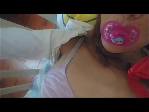 's babe loves sucking pacifier and...