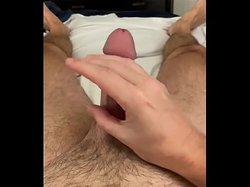 Stroking my big cock can’t help it