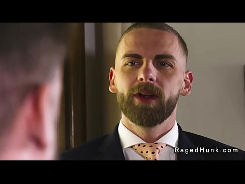 Real estate agent Manuel Reyes shoes property to mogul Zac Johnson and then gives him a blowjob in the kitchen till gets anal fucked