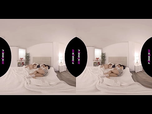 PORNBCN VR Two friends are s. together, one wakes up very horny, quarantine is what she has, so she wants lesbian sex with her young s. friend who she is going to wake up. Virtual reality in 4K horny latin voyeur