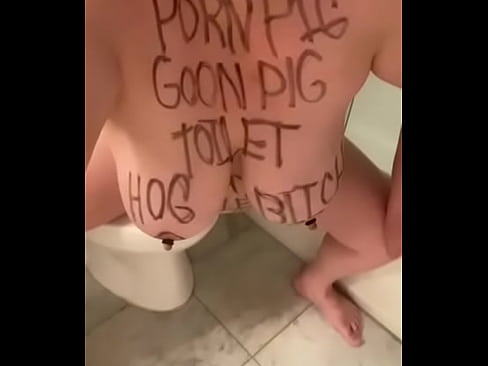 Fat fuckpig justafilthycunt porn pig slut video grinding tonguing dirty toilet whore