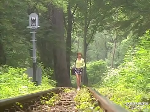 Margot, Anal Threesome in the Railway