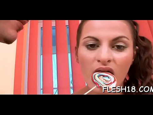 Aroused brunette Alana adores oral games  Aroused brunette Alana adores oral games