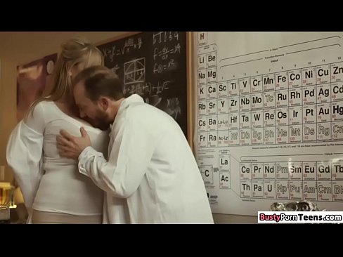 Busty blonde assistant rammed hard by her professor