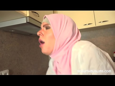 Her husband wasn't home and this plumber had no time to wait so he ended up eating her sweet tight muslim pussy as payment