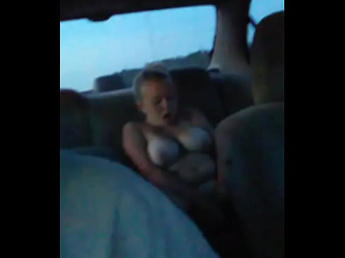 Girlfriend fingering herself in the backseat