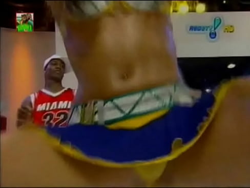 Dancing in miniskirts on television, a cheerleader shows upskirt oops panty  Dancing in miniskirts on television, a cheerleader shows upskirt oops panty