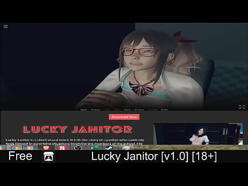 Lucky Janitor (free game itchio ) Visual Novel