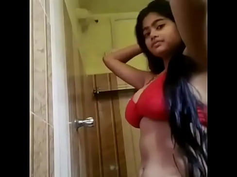 Deshi indian girl in red bikini get naked