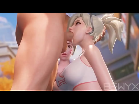 Oral sex Hentai 3D compilation