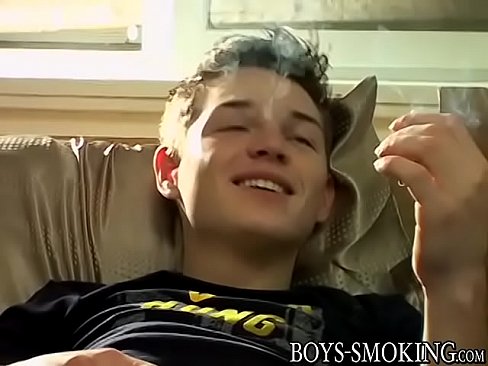 Two horny guys wank each others dick