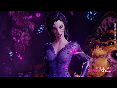 Scifi babe gives amazing pov blowjob in 3D animaition