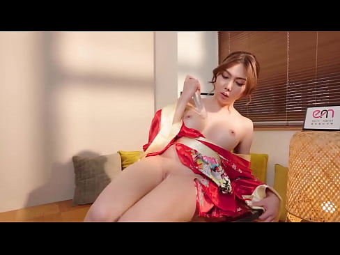 Petite Asian Slut Enjoy Masturbation in Kimono