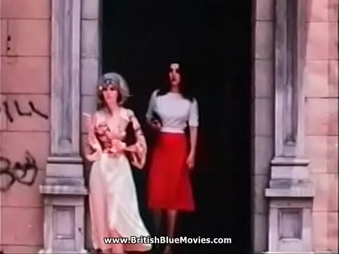Retro porn from 1976 with two British whore on holiday.