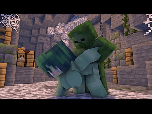 Minecraft porn in cave
