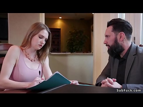 Corporate blonde slut Mona Walesand her step sister Ashley Lane reading will of their and then lawyer Tommy pulls big cock out and anal fucks them in bondage