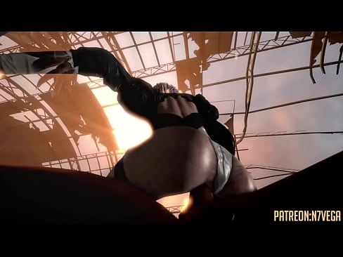 2B being fucked on her ass