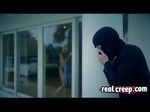 Blonde slut Marsha May fucking creep bedroom