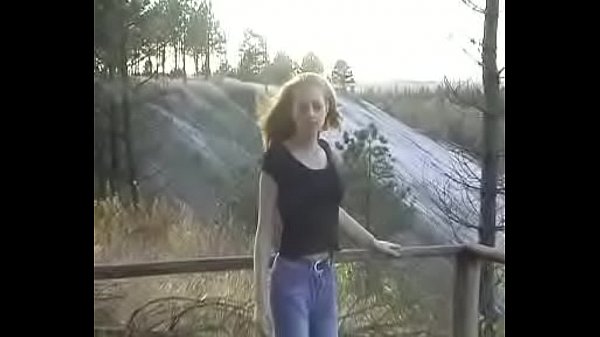 Blonde hair girl first time 3