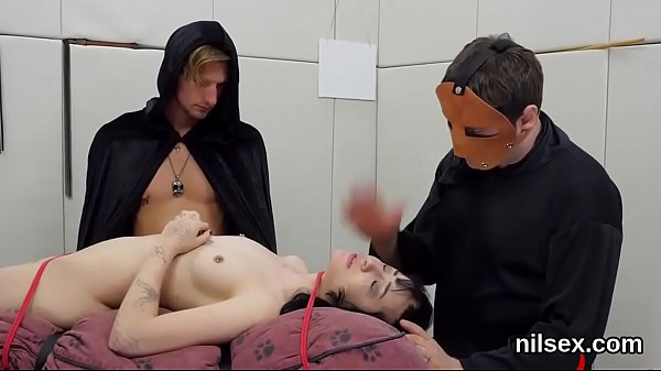 Nasty teenie is brought in anal nuthouse for awkward treatment