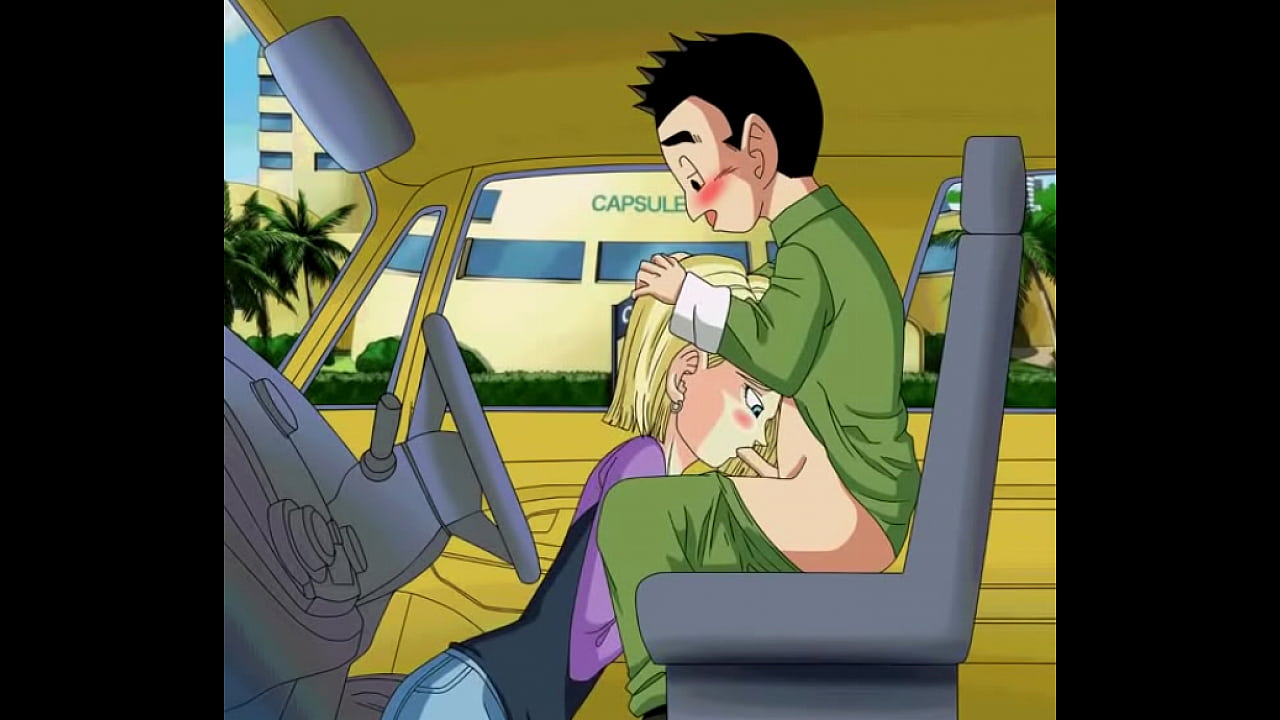 android 18 giving krillin a blowjob