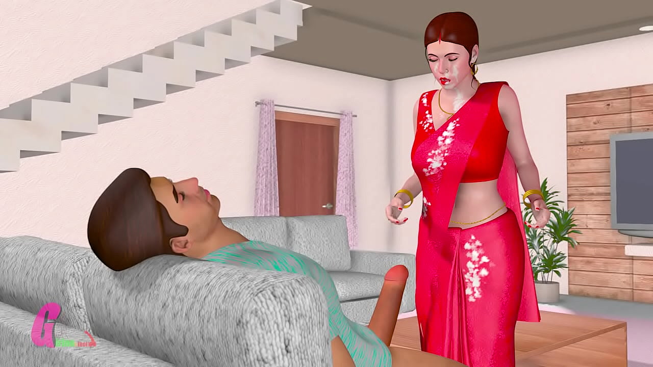 Indian 3D Animated Bhabi Fucked by her Devar Badly