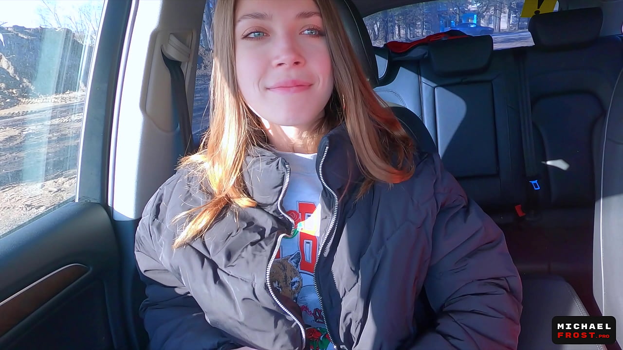 Russian Hitchhiker Blowjob for Money and Swallow Cum - Russian Public Agent