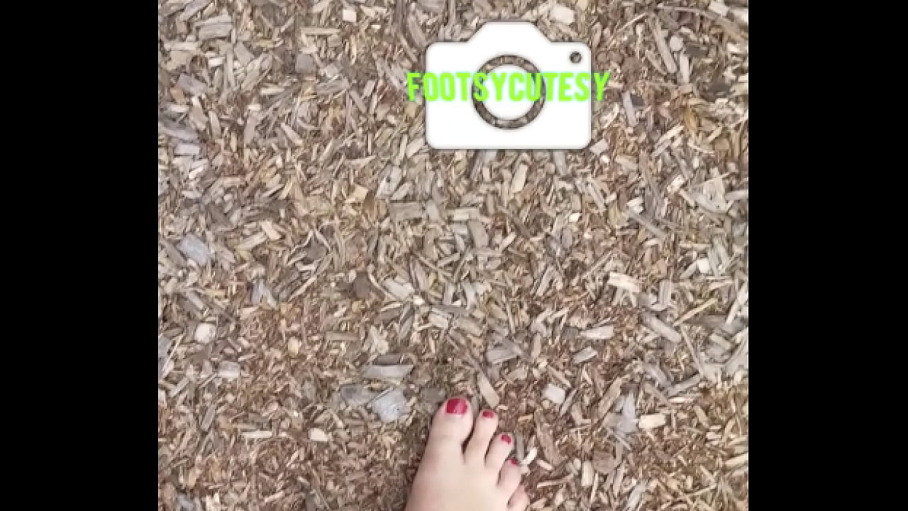 My beautiful bare feet outside in the nature
