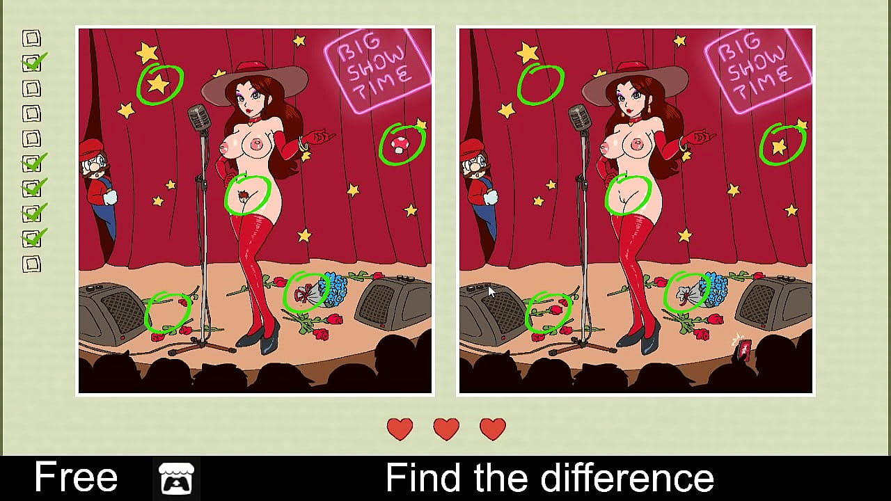 Find the difference (free game itchio)Puzzle, 2D, Adult, difference, Erotic, Hand-drawn, Point and Click