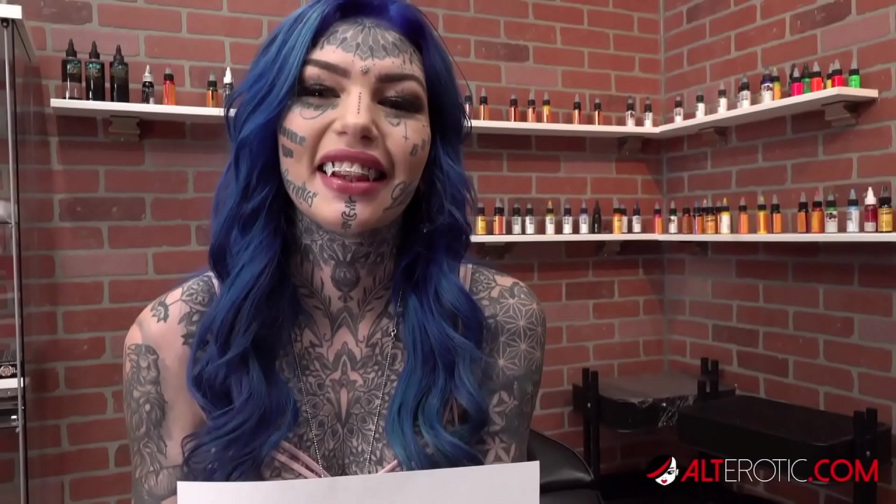 Busty Australian babe has her butthole tattooed after she fucks the tattoo artist