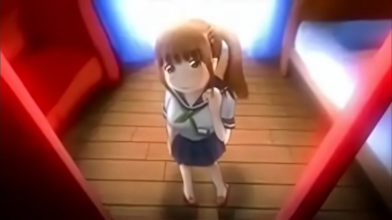 Anime Japanese school girl and teacher