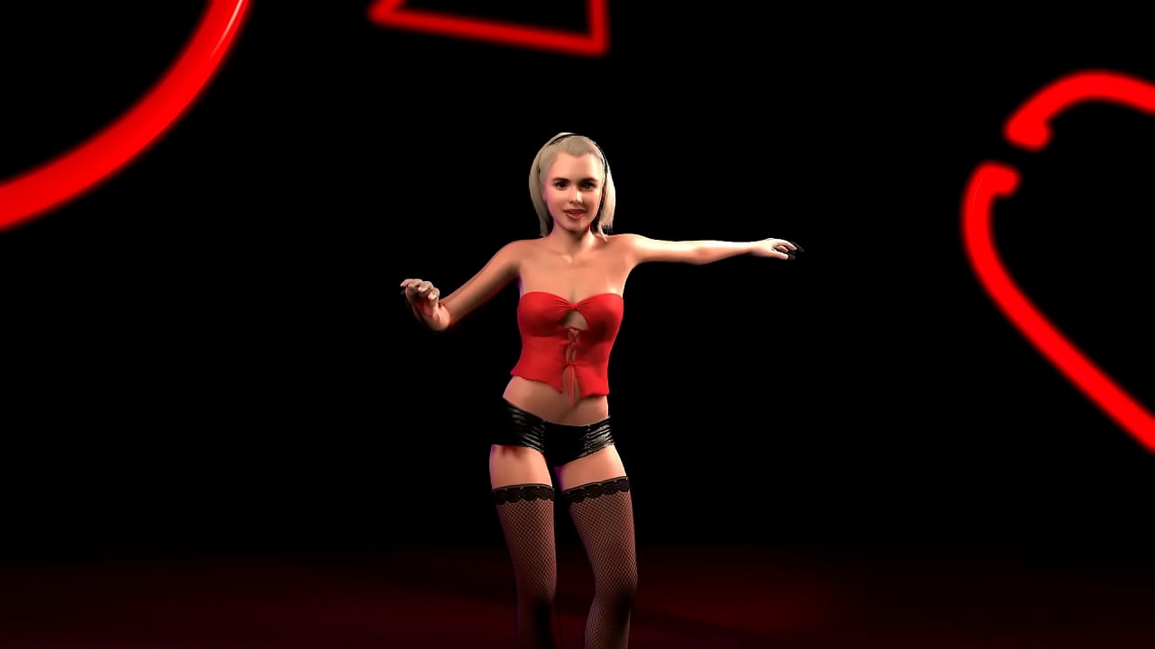 Sexy witch Sabrina - Sensual dance and striptease - 3D Softcore animation