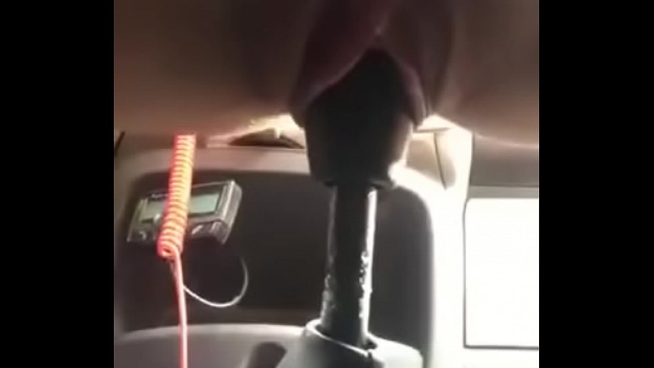 Fucking with a car gear
