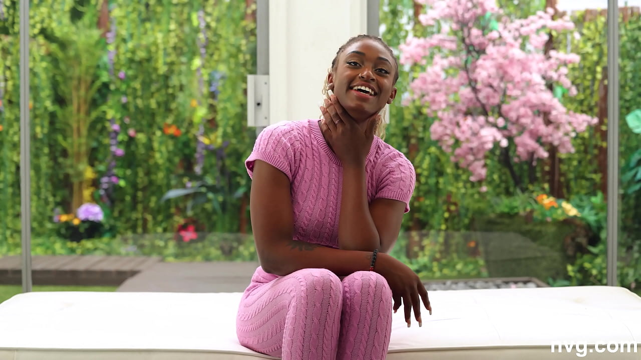Beautiful black girl with an english accent in an amazing casting video!