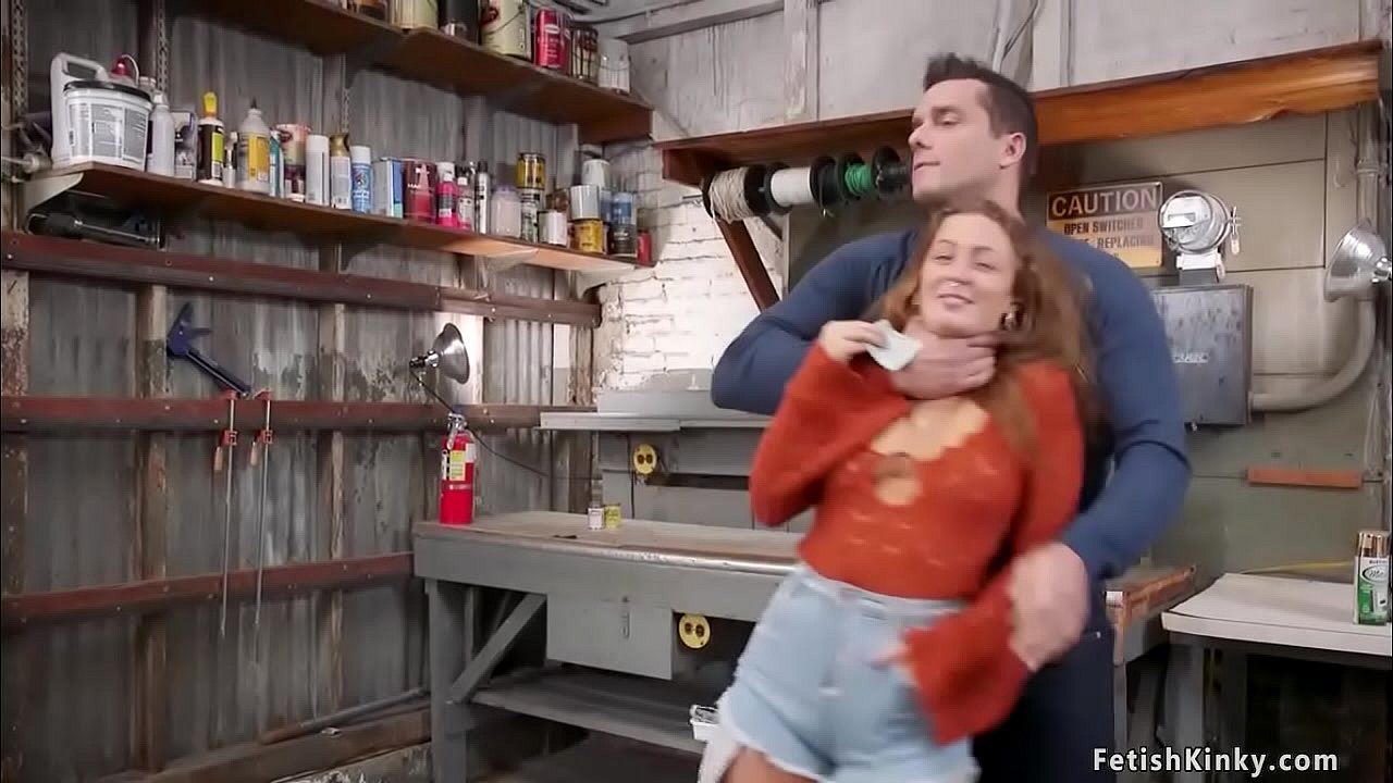Fiance Ramon Nomar in his workshop ties his love Kate Kennedy and her hot stepsister Febby Twigs and fucks them with big cock in threesome