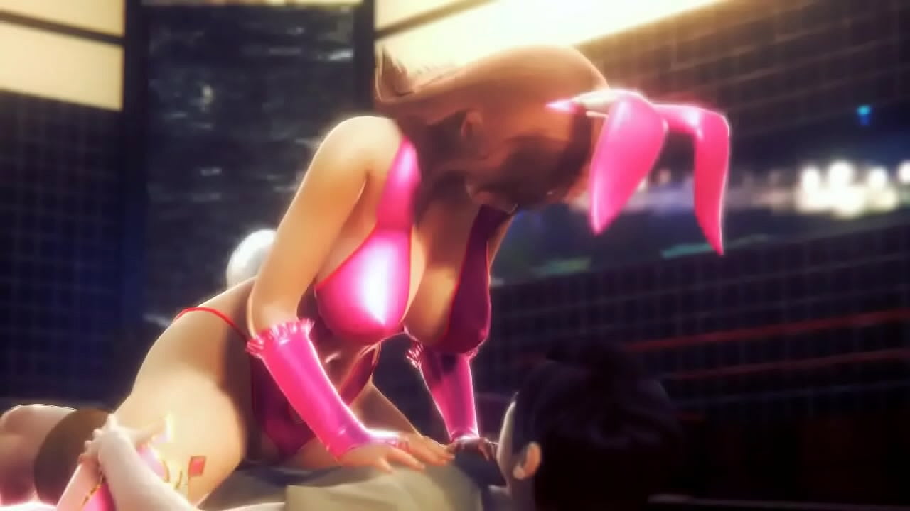 Honoka cosplay in erotic hentai gameplay video