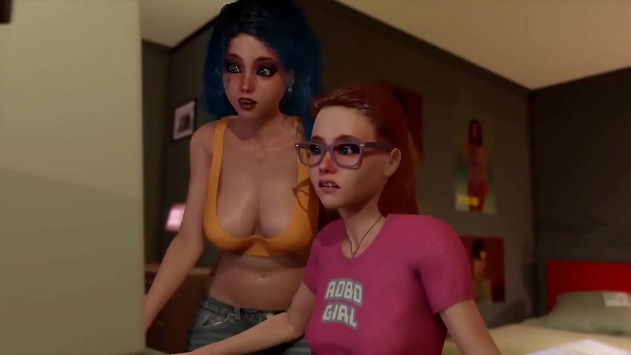 3D Futa on Futa where two Dickgirls fucking, Animated Futanari Lesbian KXCVSD72