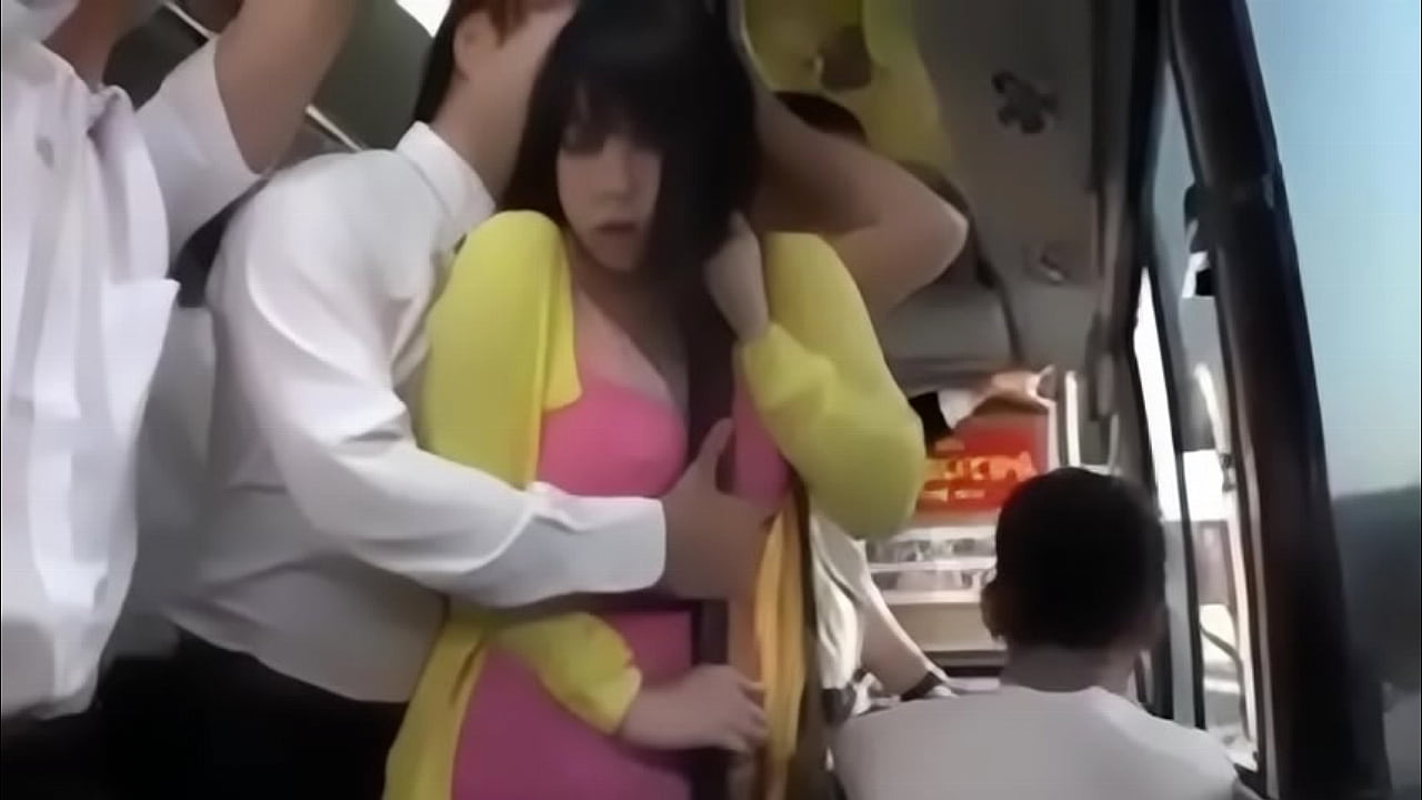 young jap is seduced by old man in bus