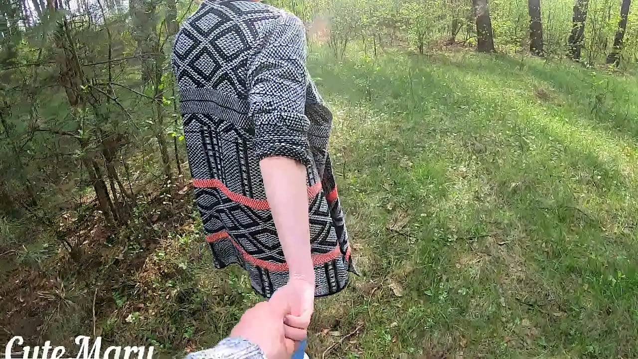 BF fucks my F Cup Boobs in the forest, huge oudoor Cumshot