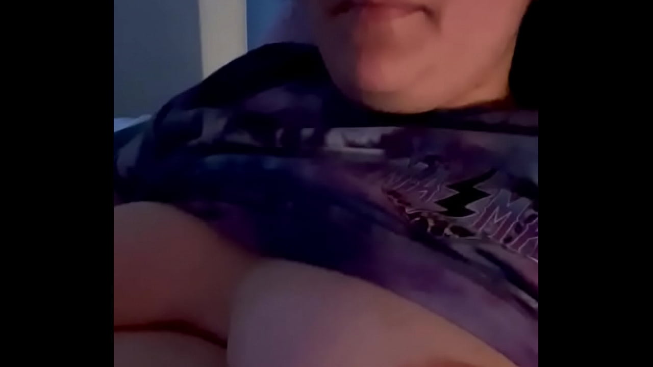 Smoking and talking about big cocks with my tits out