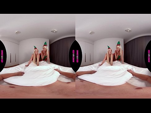 VRConk FFM Threesome With Two Hot Blonde Elves