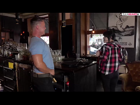 Jenny gives the bar owner and bartender a hand job