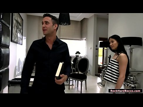 Teen brunette doesnt like studying english and that makes her tutor angry with her.But she convinces him to have sex.They start kissing and she then throats her tutors big cock.In return her tutor licks her ass first before he fucks it deep and hard.  Teen brunette doesnt like studying english and that makes her tutor angry with her.But she convinces him to have sex.They start kissing and she then throats her tutors big cock.In return her tutor licks her ass first before he fucks it deep and hard.