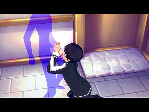 Art Online Yaoi - Kirito Blowjob