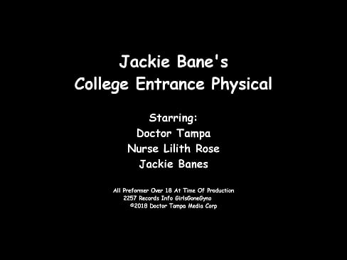 Jackie Banes Recorded On Spy Cam Undergoing Mandatory Freshman Physical @ GirlsGoneGyno