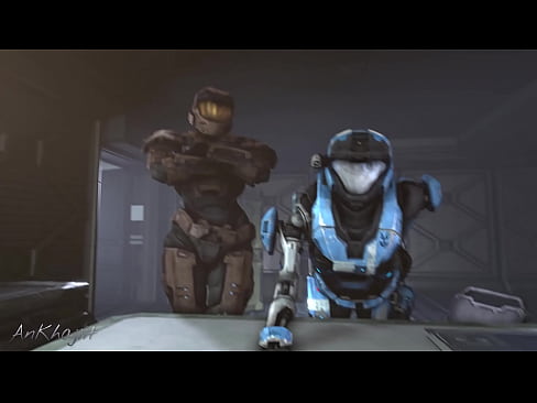 [AnKhajiit] Halo: Reach - No Staring! (SFM Female Spartans Harcore Threesome Anal Sex Animation)