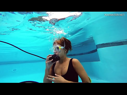 Hottest lesbian teen babes underwater filming