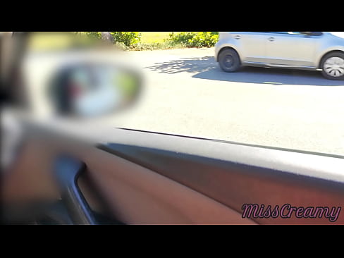 Dick flash - A girl caught me jerking off in the car and help me cumshot