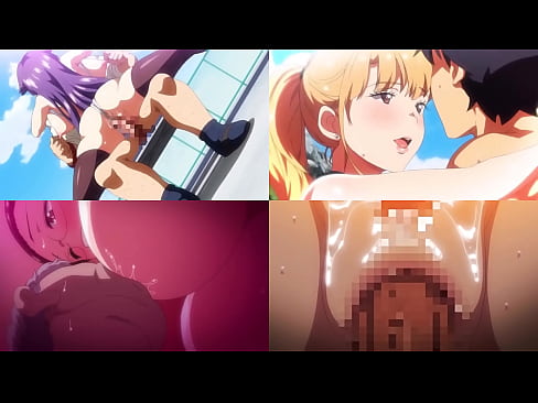 hentai in 4 screen division edited 4 series at same time only good scenes
